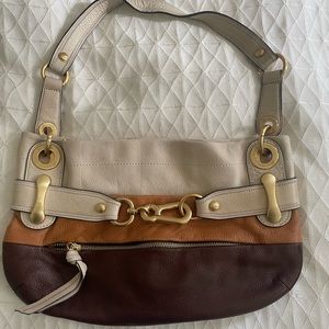 B. Makowsky Leather Shoulder Bag